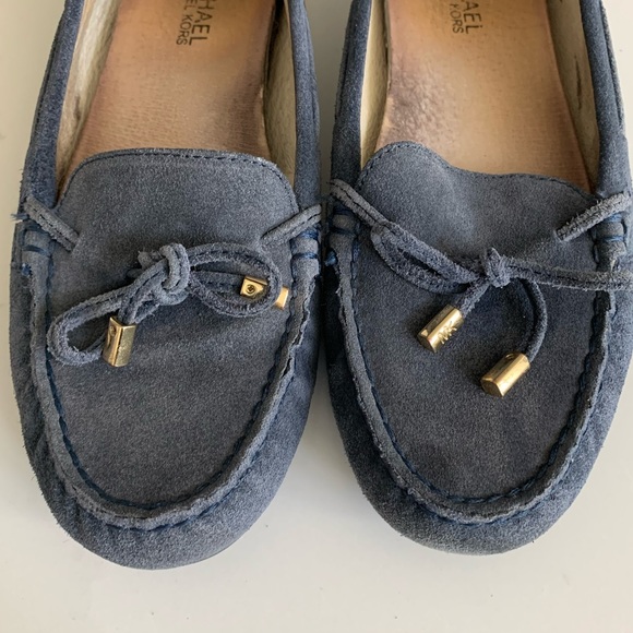 Michael Kors Navy Suede Loafers - Picture 3 of 6